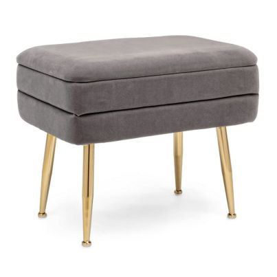 PAVLINA DARK GREY STORAGE SINGLE BENCH