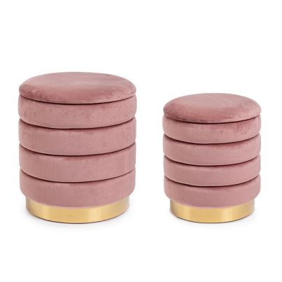 DARINA ANTIC ROSE SET2 POUFF W-CONT.