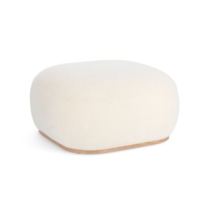 MIRIANA WHITE SQUARE POUF