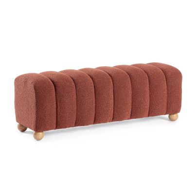 ZORA GINGER BOUCL? 2-SEATS BENCH