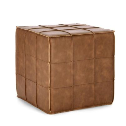 LARISA COGNAC POUF