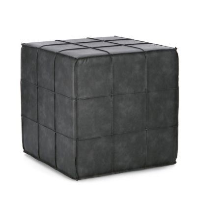 LARISA DARK GREY POUF