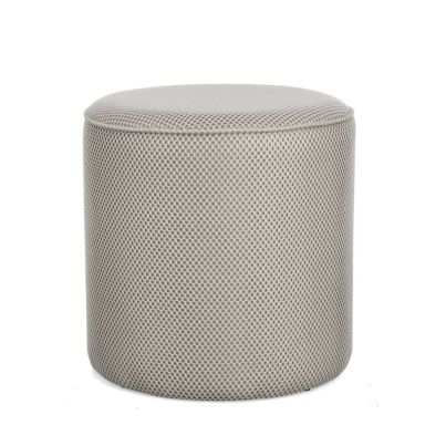 OLEYSA LIGHT GREY POUF