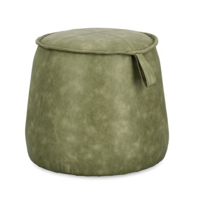RUDINA OLIVE GREEN POUF