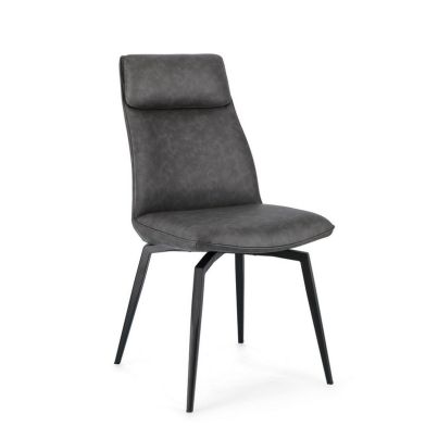 LAWRENCE CHARCOAL PU CHAIR