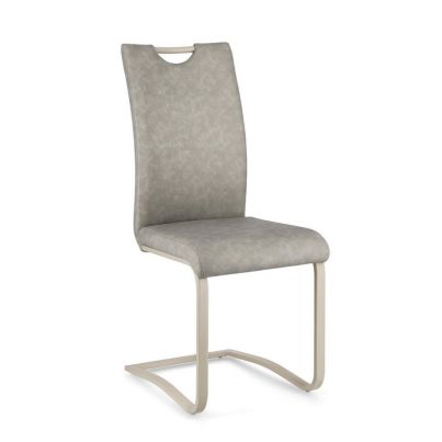 KENNETH TAUPE PU CHAIR