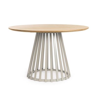 CILLIAN TAUPE WARM GREY/NAT TABLE D120