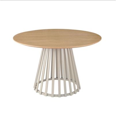 Bizzotto Cillian Taupe Warm Grey/Natural Round Table D120 cm