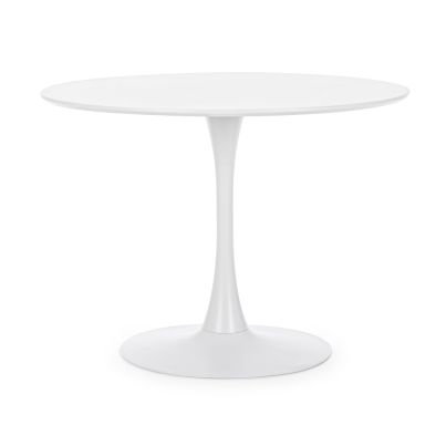 Round table BLOOM 100x75 cm. white