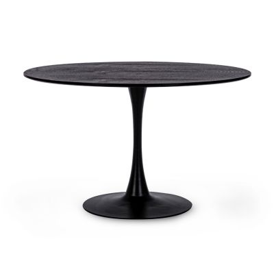 Round table BLOOM 120x75 cm. black