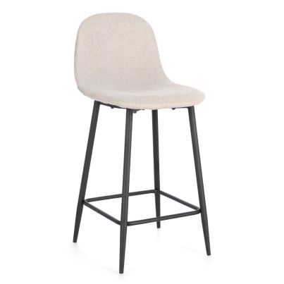 Bar stool IRELIA 46x39x103cm beige/black