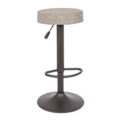 Bar stool PIPER 35x35x64-85 cm. light grey