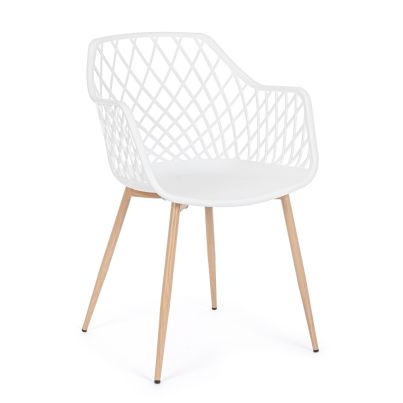 Chair OPTIK 58x54x85,5 cm. white