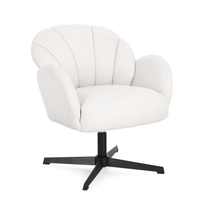 CHLOE SNOW SWIVEL ARMCHAIR