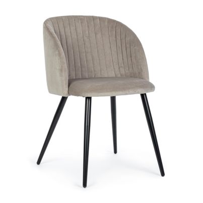 Chair QUEEN VELVET 53x57x81,5 cm. taupe