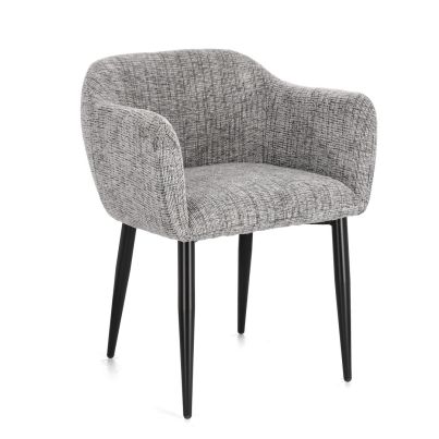 KATI GREY ARMCHAIR W-ARMREST