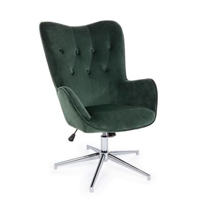 FARIDA GREEN VELVET ARMCHAIR