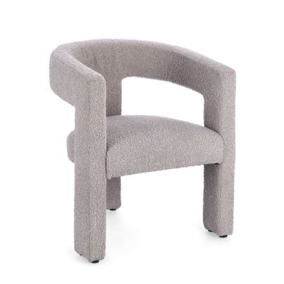 ARABELLA GREY PEARL CHAIR W-ARMRESTS