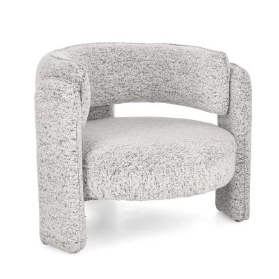 AISHA MELANGE GREY ARMCHAIR