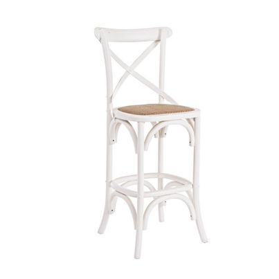 CROSS WHITE BAR STOOL