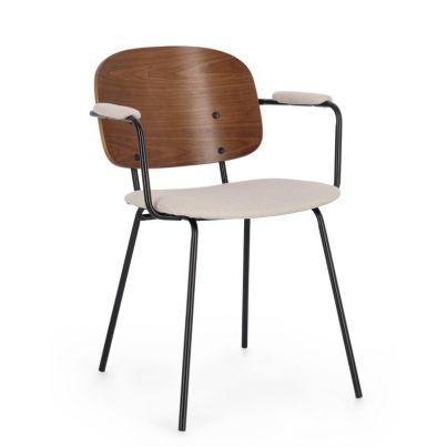 SIENNA BEIGE CHAIR W-ARMR