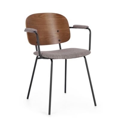 SIENNA GREY CHAIR W-ARMR