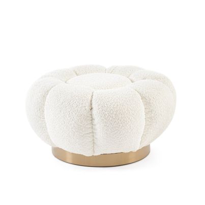 FLOREL WHITE POUFFE