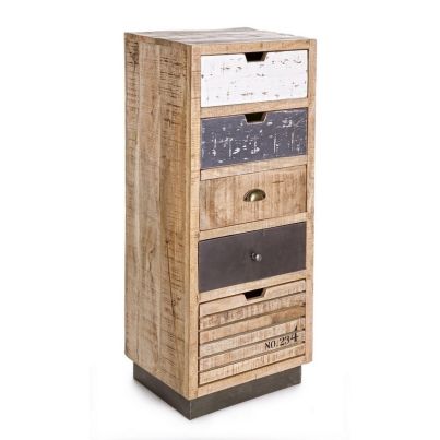 TUDOR CHEST OF DRAWERS 5DR