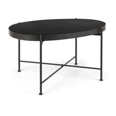 Coffee table RASHIDA 70x46x40cm black