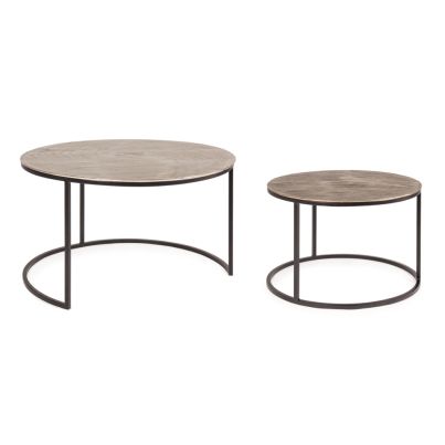 Round coffee table AMIRA 2 pcs./set 60x40 cm./80x45 cm.