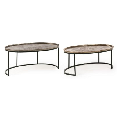 SET2 AMIRA OVAL COFFEE TABLE X26