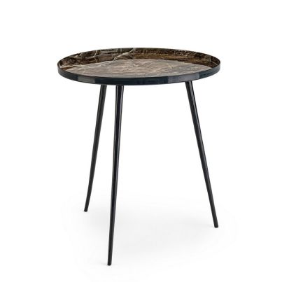 Coffee table VALLIKA 46.5x52.5cm black