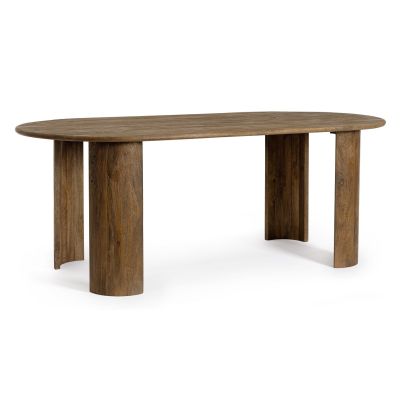 ORLANDO BROWN OVAL TABLE 210X100