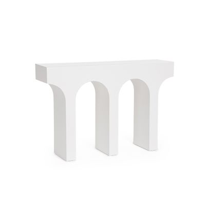 RHOME WHITE SHAPED CONSOLE