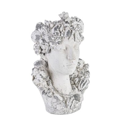 DIVINITY HEAD MAGNESIA VASE H50