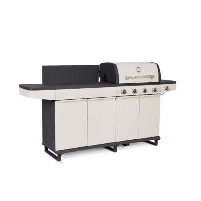 MERITA BEIGE/CHARC.GAS COOKER