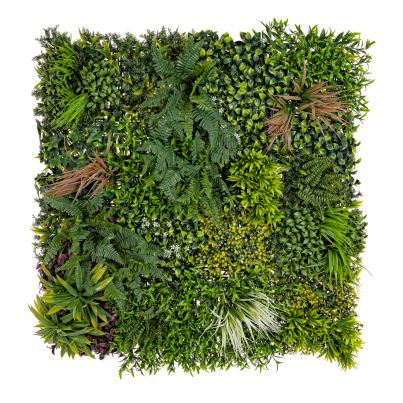 Artificial wall panel RIO 100x100 cm. green