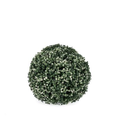 Artificial decorative topiary ball GYPSOPHILA 33 cm. green