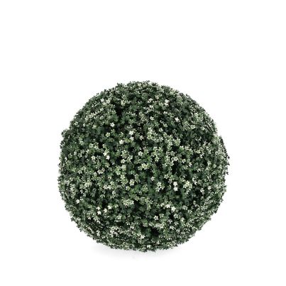 Artificial decorative topiary ball GYPSOPHILA 38 cm. green