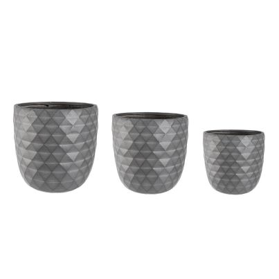SET3 PYRAMID ANTHR. SHAPED VASE HOLDER