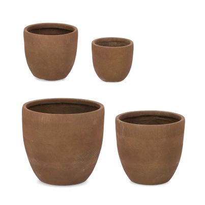 Plant pot RIGO 4 pcs./set rusty