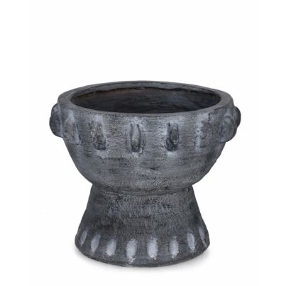 BUCCHERO RO GREY VASE HOLDER F39