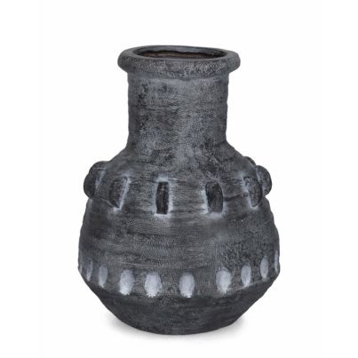 BUCCHERO RO GREY VASE HOLDER F37