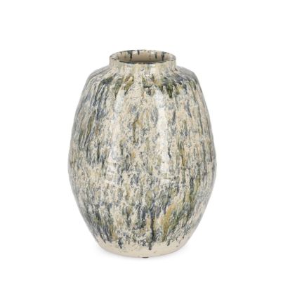 ESMA MELANGE GREEN BLUE VASE HOLDER H41