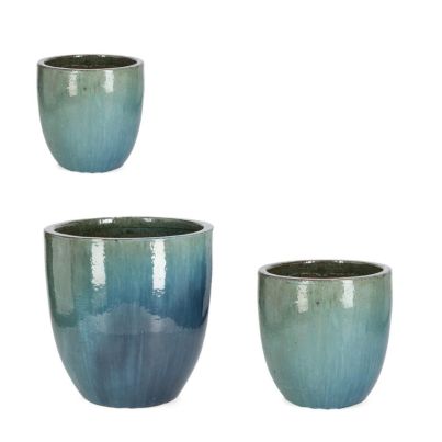 QUANG SET3 HIGH BLUE VASE HOLDER