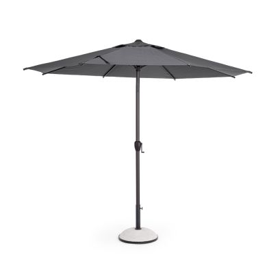 Garden parasol with aluminum pole RIO 300x237 cm. dark grey