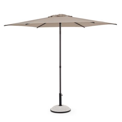 Free arm garden parasol SAMBA 270x220 cm. beige/anthracite