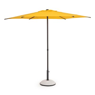 Free arm garden parasol SAMBA 270x220 cm. yellow/anthracite