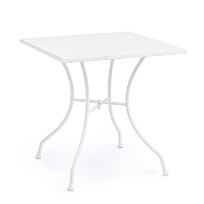 Garden table KELSIE 70x70x71cm white