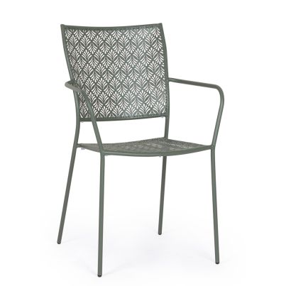 Garden chair LIZETTE 54x55x89cm dark olive green